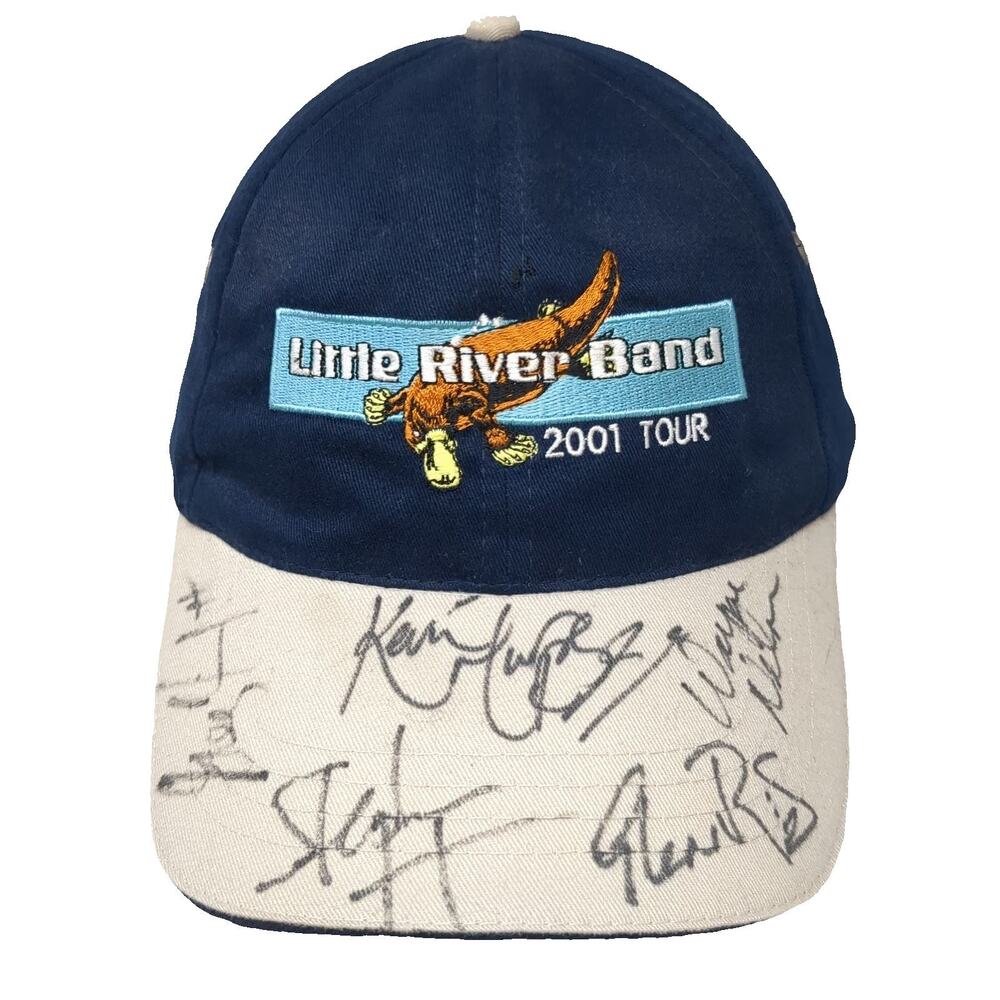 HeadShot Baseball Cap Blue OS Little River Band 2001 Tour Platypus Hat Vintage